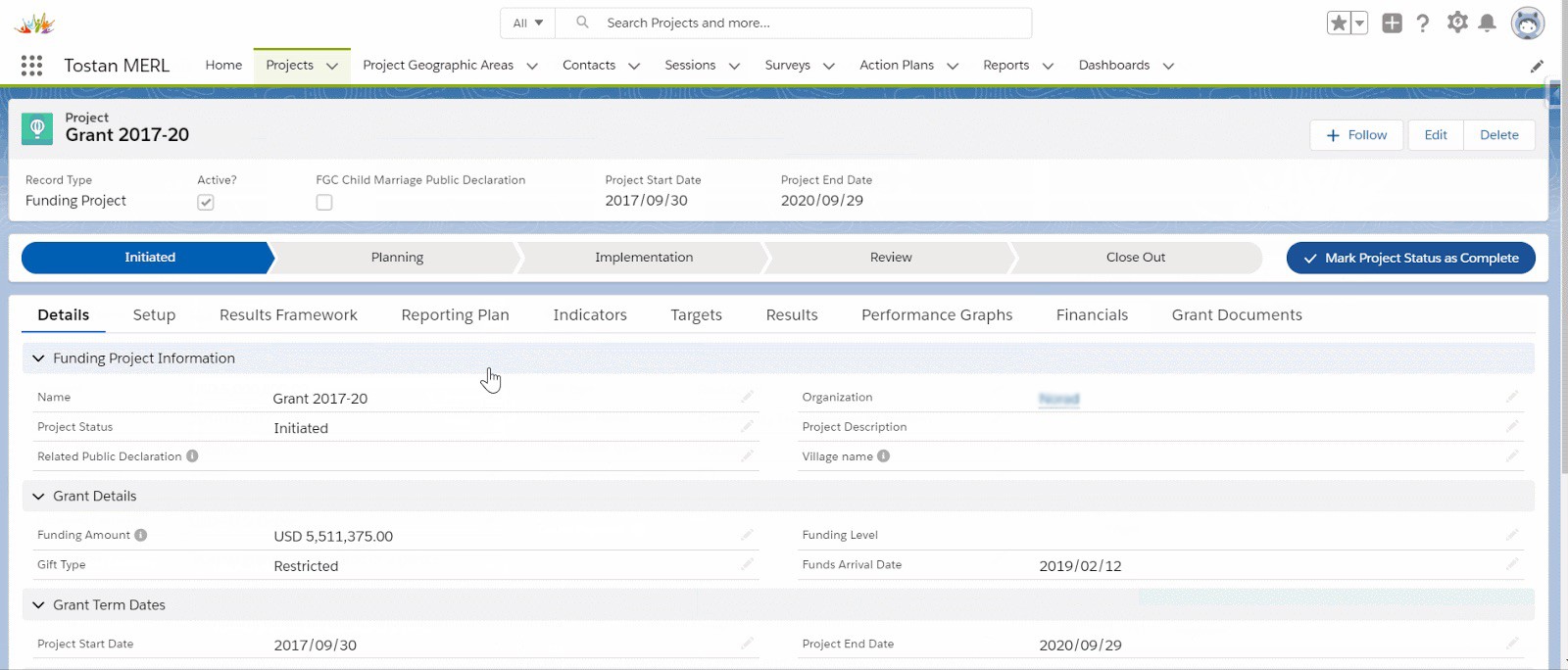 Tostan | M&E on Amp Impact and Salesforce