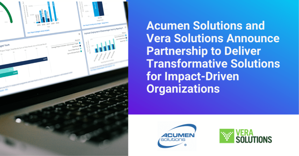 Acumen Solutions and Vera Solutions Announce Partnership to Deliver Transformative Solutions for Impact-Driven Organizations